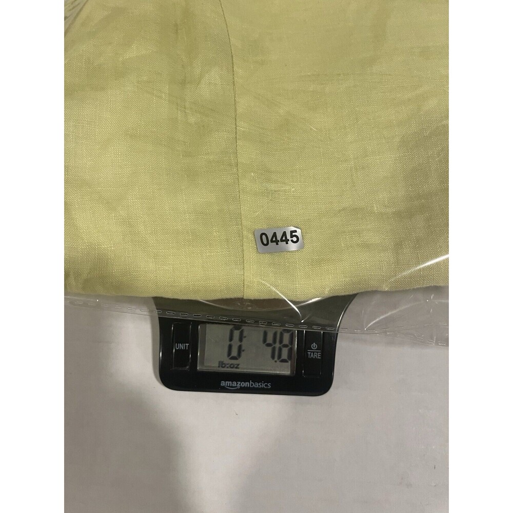 Ann Taylor Pale Yellow 100% Linen Women's Shell Tank 12 Capsule Classic Fitted - Picture 7 of 7